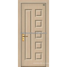 Puerta de madera de lujo del PVC puerta/MDF con el PVC de la hoja (JKD-1815) para Interior puerta utilizado